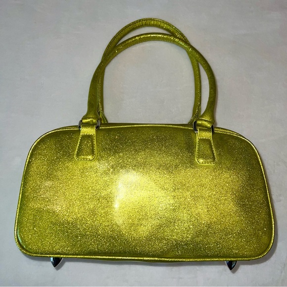 Lux de Ville Cosmic Chartreuse Sparkle Purse - Picture 3 of 15